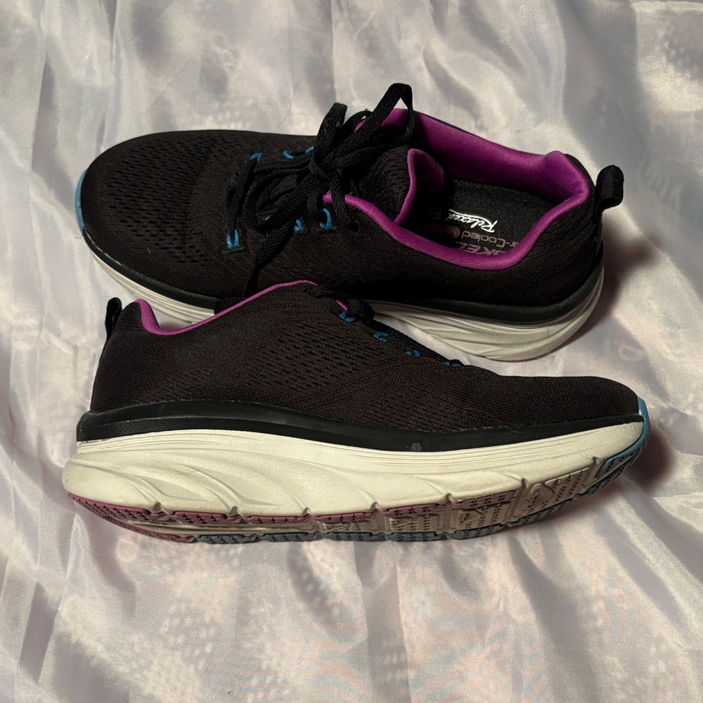 Skechers Black and Purple Sneakers